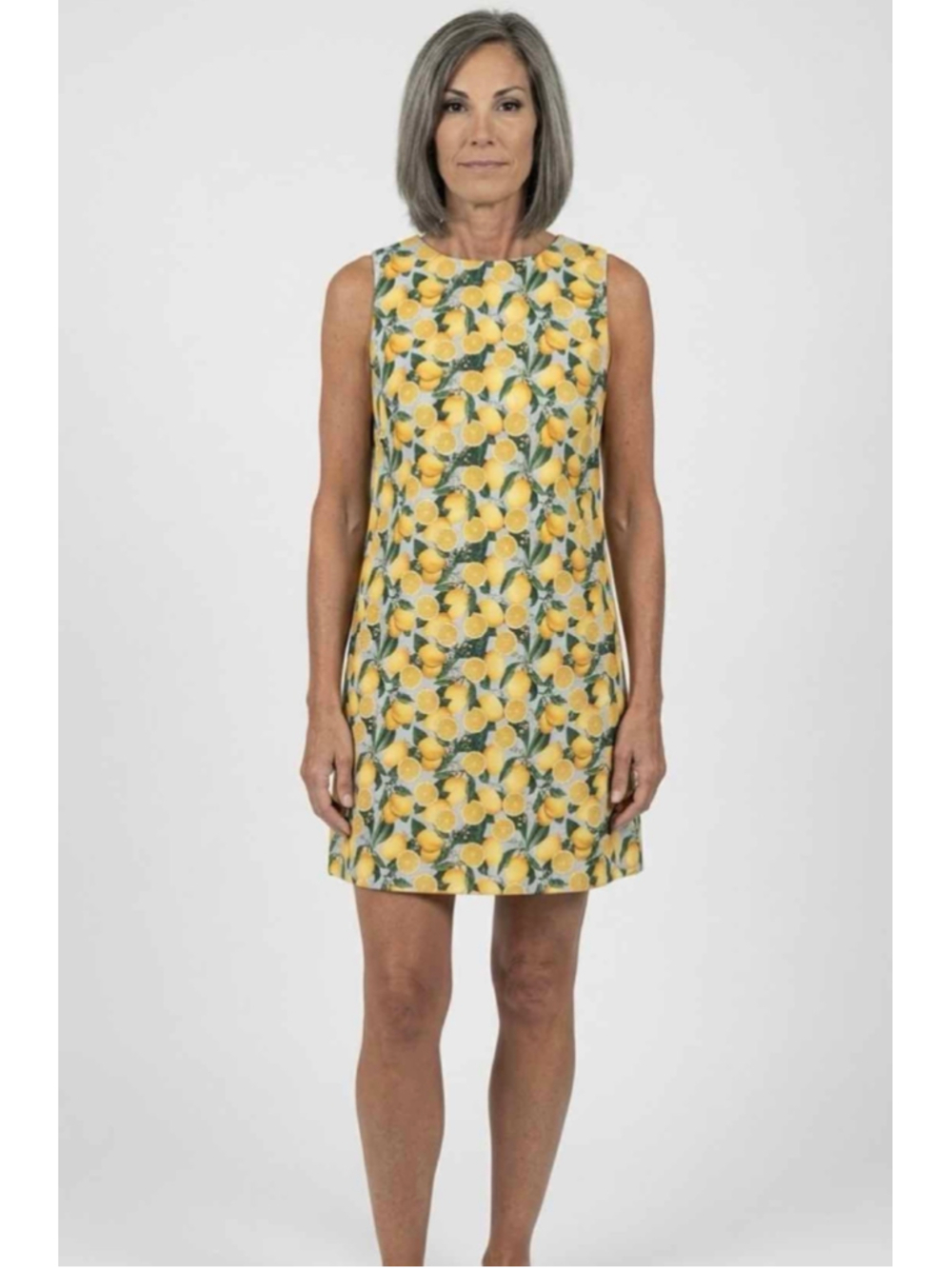 Alice + Olivia Clyde Sleeveless A Line Lemon Squeeze Mini Dress Size 8 NWT